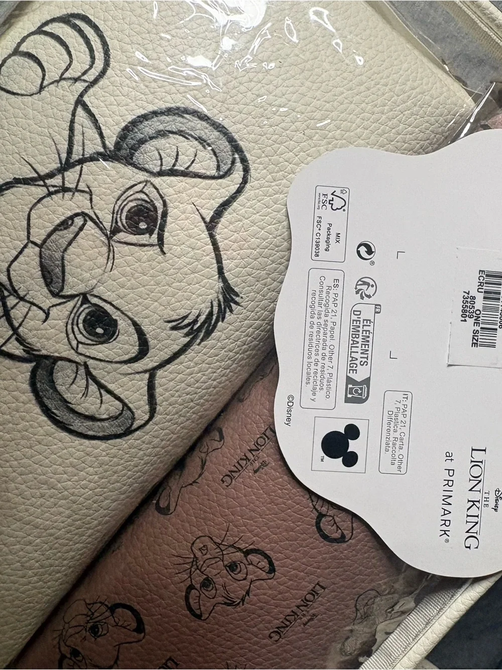 Primark Disney's The Lion King 3-Piece Makeup Travel Bag